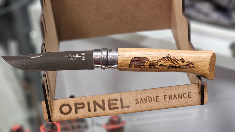 چاقوی تاشو opinel طرح دار اورجینال فرانسه