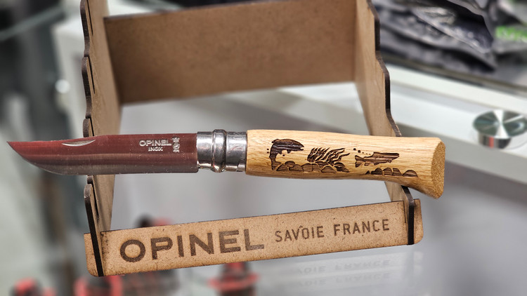 چاقوی تاشو opinel طرح دار اورجینال فرانسه