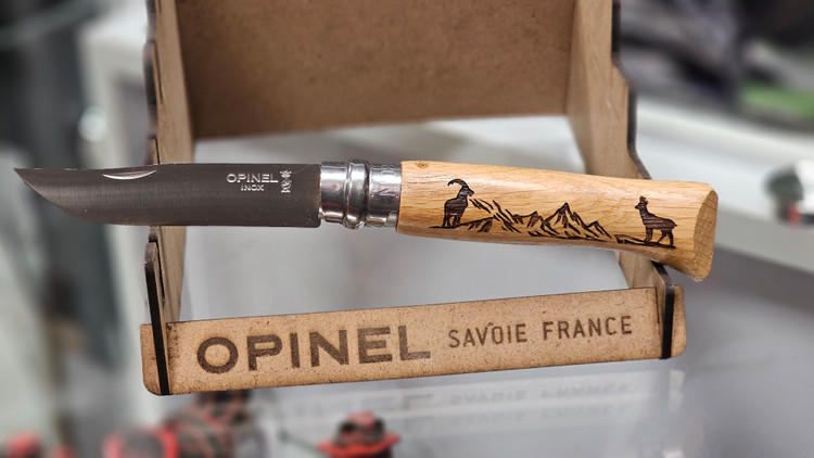 چاقوی تاشو opinel طرح دار اورجینال فرانسه