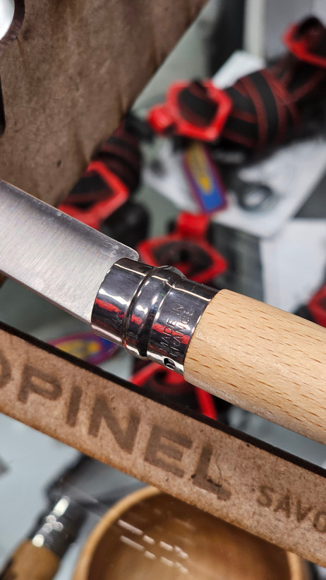 چاقوی تاشو opinel دسته چوبی اورجینال فرانسه