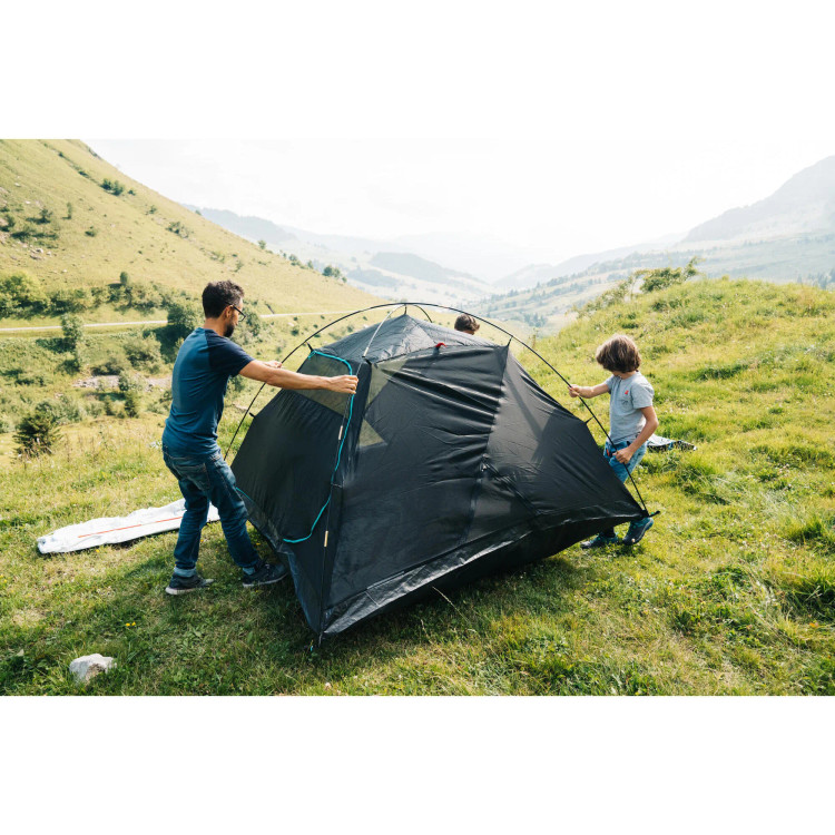 خرید چادر کوهنوردی Quechua MH100_Fresh & Black از کوهنورد شاپ تبریز