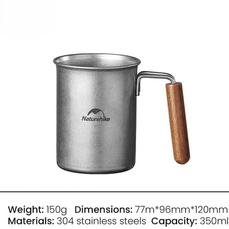 خرید آنلاین لیوان استیل نیچرهایک کد مدل NH21SJ001 دسته چوبی با قیمت مناسب و ارسال فوری از کوهنورد شاپ تبریز