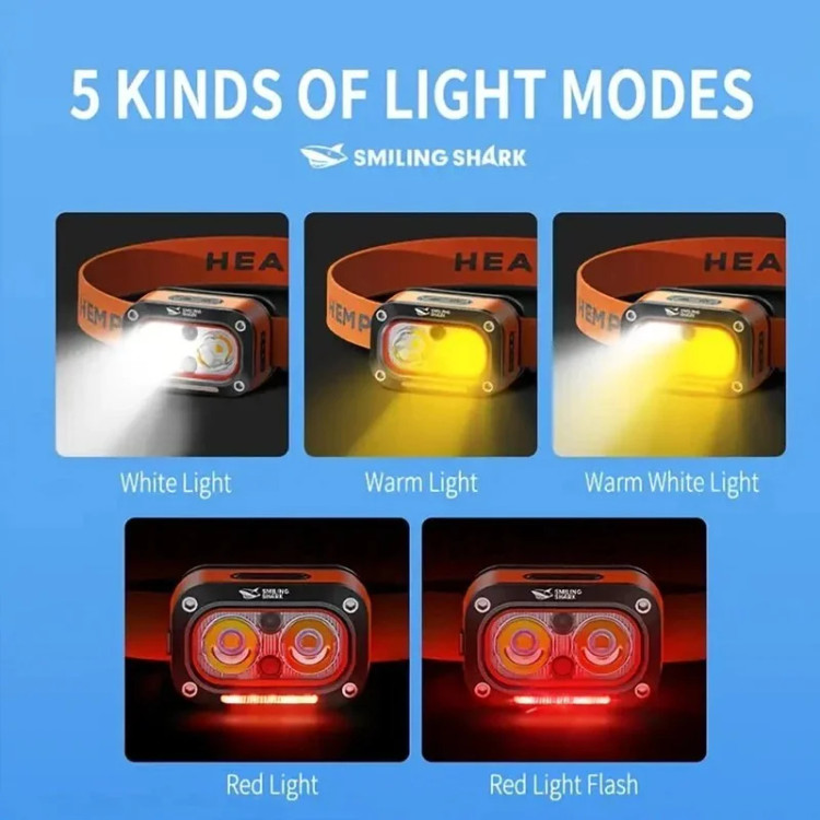 خرید آنلاین چراغ پیشانی Smiling Shark TD_0197 با قیمت مناسب و ارسال فوری از کوهنورد شاپ تبریز