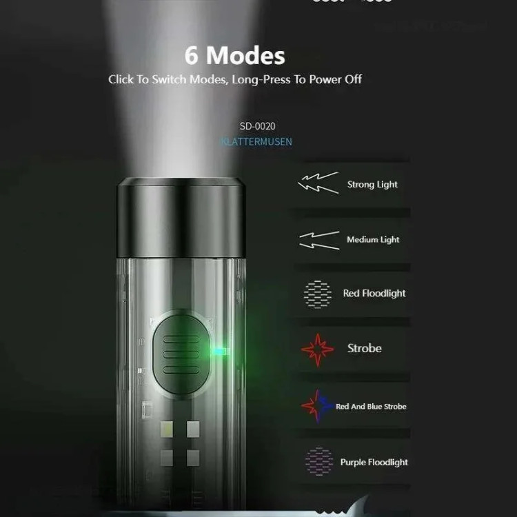خرید آنلاین چراغ قوه مینیSmiling Shark TIP_0020 با قیمت مناسب و ارسال سریع از کوهنورد شاپ تبریز